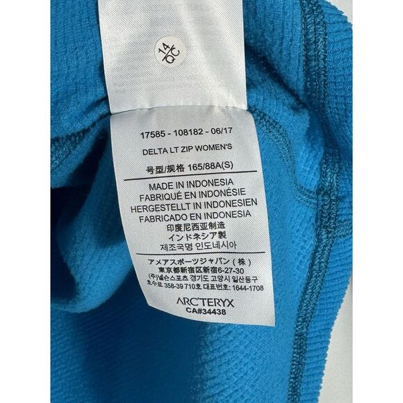 Arc'teryx Women's Small Blue Half Zip‎ Fleece Pullover - Picture 7 of 10